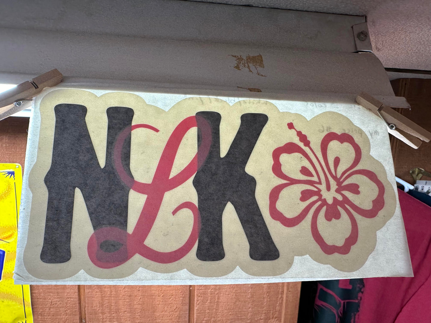 Decal NKL - Nam Knight Ladies Hibiscus Vinyl Decal (3 color)