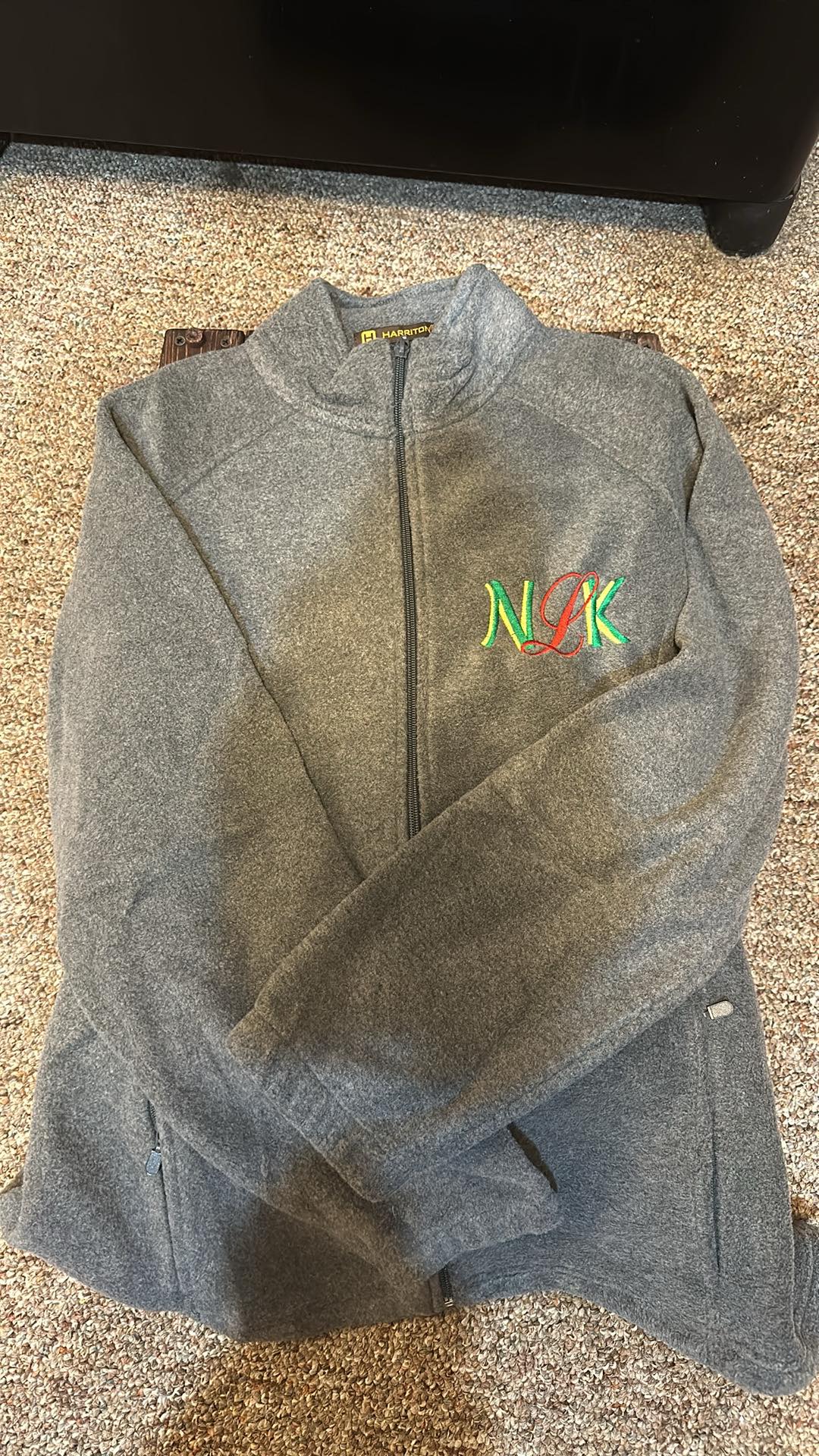 NKL - Nam Knight Ladies Full-Zip Fleece - Embroidered NKL - Charcoal