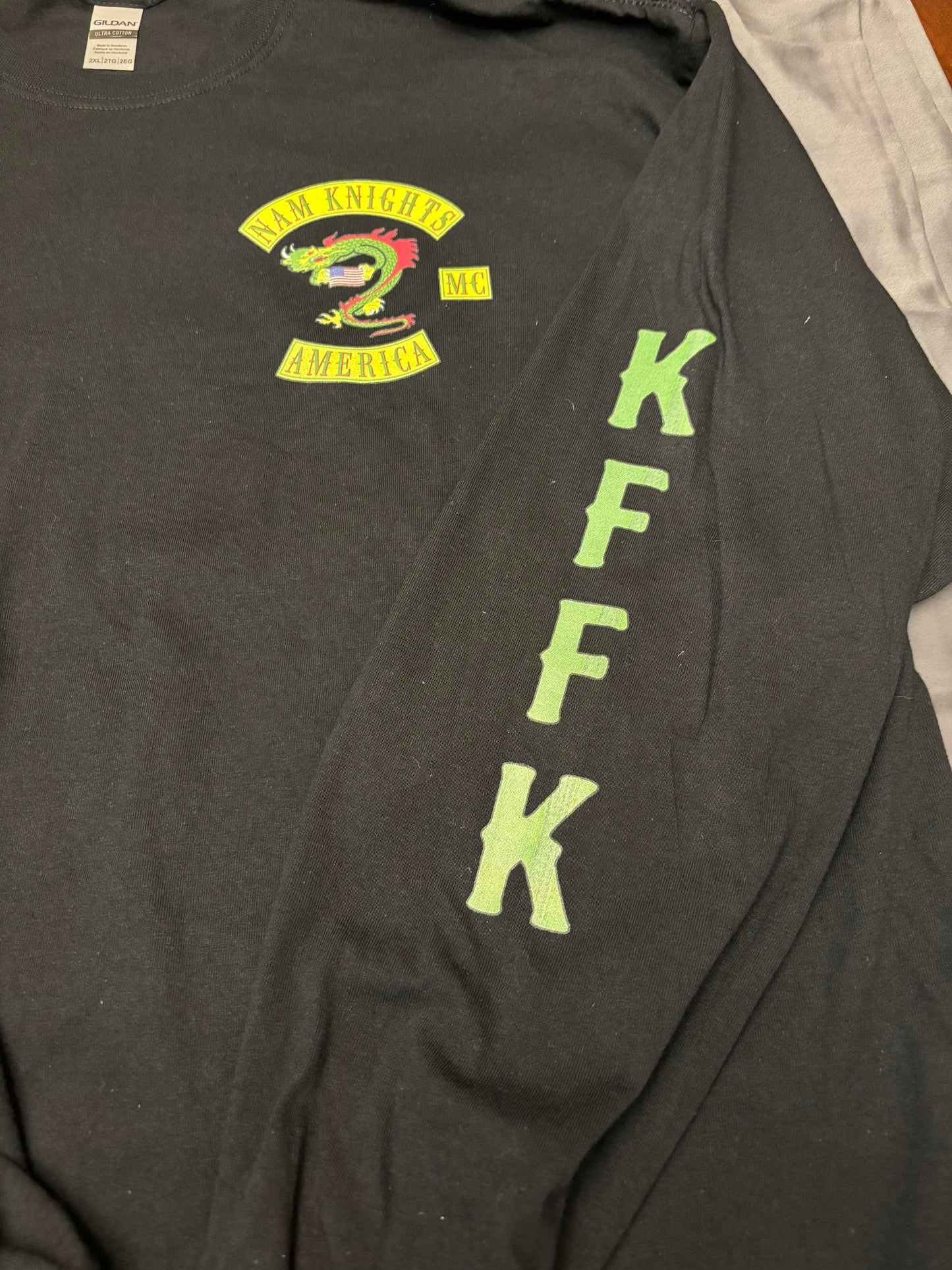 NK Flag & KFFK sleeves - Long Sleeve Shirt - Black