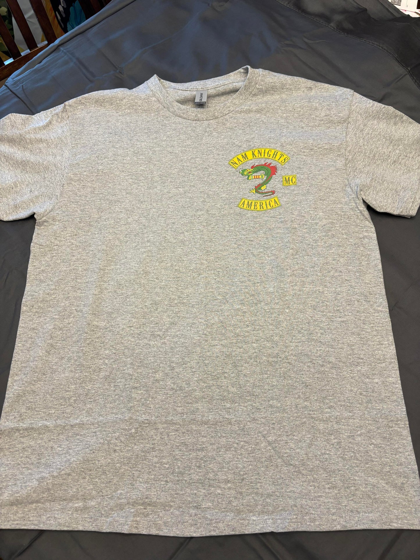 NK Ribbon T-Shirt - Gray