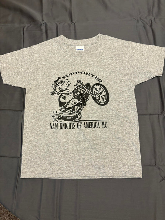 Supporter Youth NK T-Shirt Motorcycle - Gray