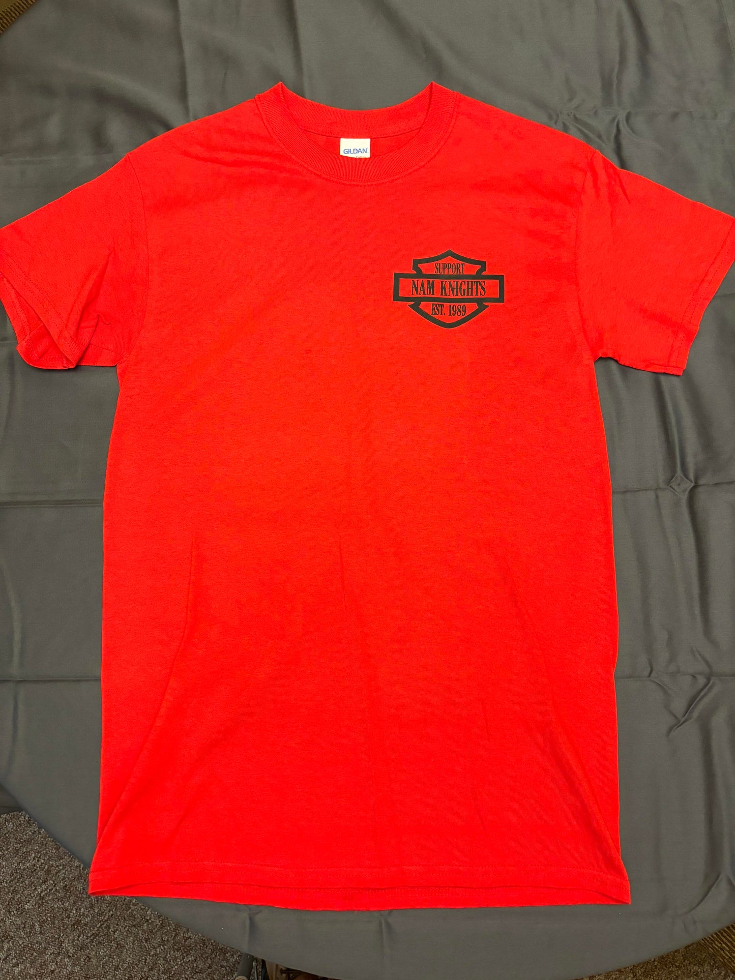 Supporter Adult NK T-Shirt with Bar & Shield Crest - Red