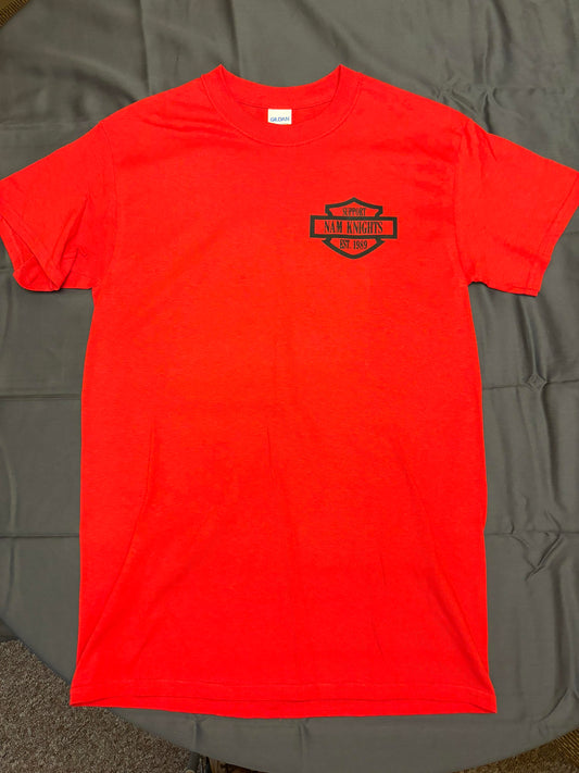 Supporter Adult NK T-Shirt with Bar & Shield Crest - Red